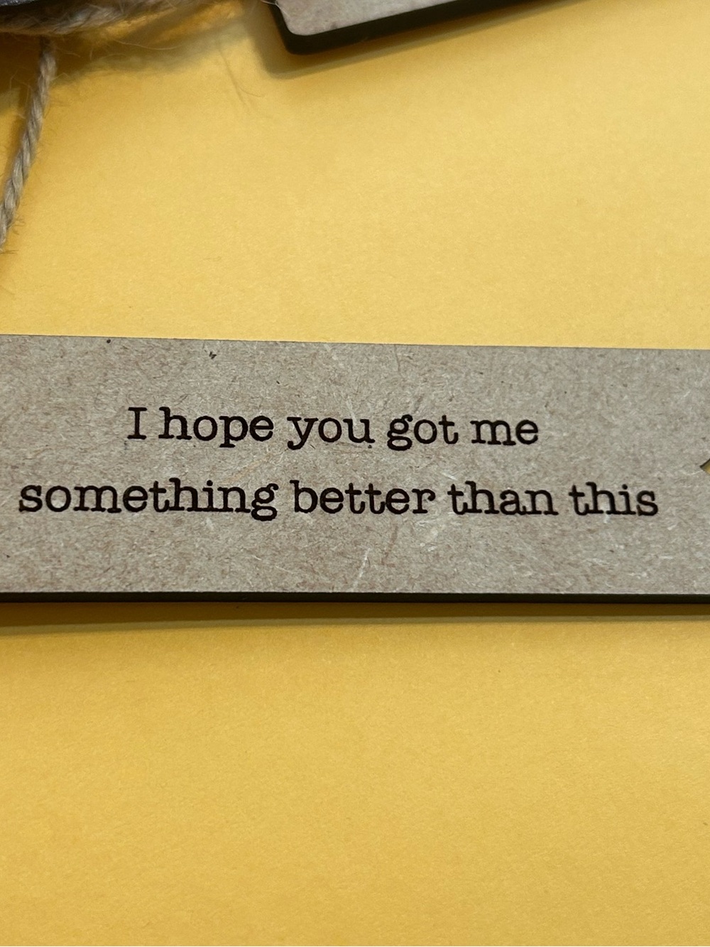 Christmas Humorous Kraft Gift Tag